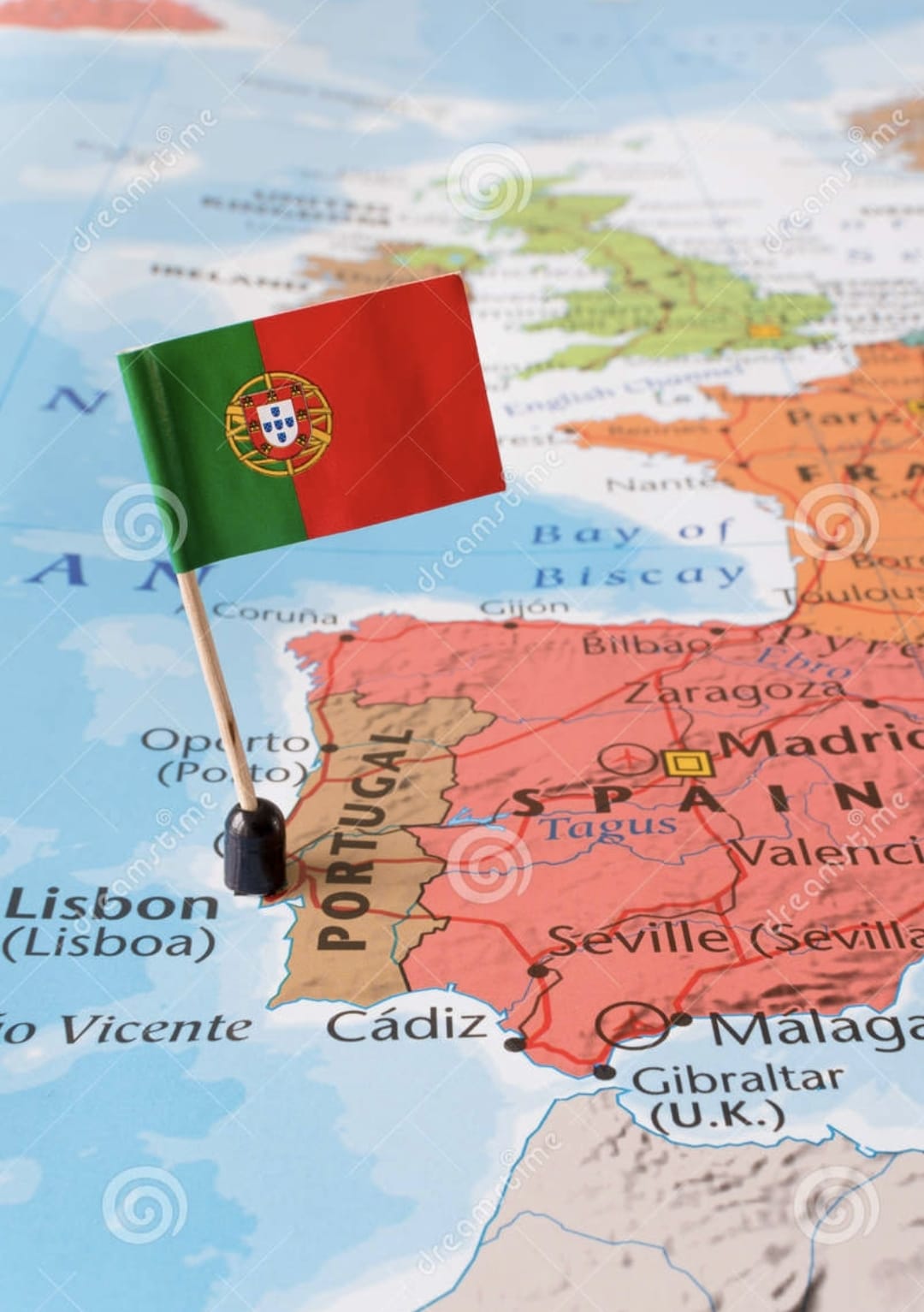 португалия на карте мира